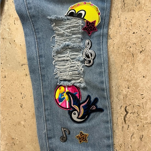 Curtain Call Costume Girl’s Medium (9-10) Patched Overalls - Picture 5 of 9